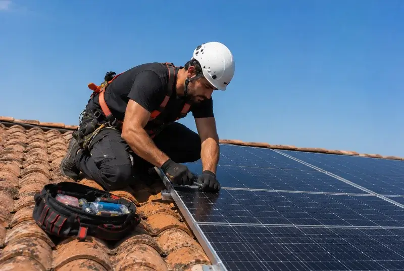 Maintenance et monitoring de panneaux solaires à Saint-Paul-la-Roche