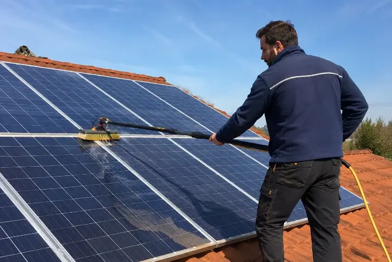 Nettoyage et entretien de panneaux solaires à Saint-Paul-la-Roche